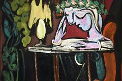 Pablo Picasso 1934 Reading at a Table - New York Metropolitan Museum Of Art